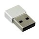 Переходник OTG T1 Type-C на USB 2.0 (QC 2.0), металл, Silver