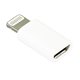 Переходник А1 Micro-USB (M) на Lightning (F), белый