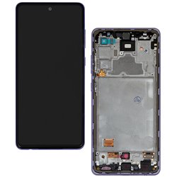 Дисплей для Samsung A725 Galaxy A72, A726 Galaxy A72 5G, фіолетовий, з рамкою, Original (PRC), original glass