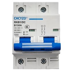 Автоматический выключатель постоянного тока CHCYZO RKB1/DC B100A, 2P, 12В-125В, 100А
