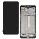 Дисплей для Samsung M526 Galaxy M52 5G, чорний, з рамкою, оригінал (PRC), original glass