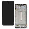 Дисплей для Samsung M526 Galaxy M52 5G, чорний, з рамкою, оригінал (PRC), original glass