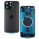 Задня панель корпуса для Apple iPhone 16 Pro Max, чорний, із склом камери, Original (PRC), Black Titanium