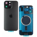 Задня панель корпуса для Apple iPhone 16 Pro Max, чорний, із склом камери, Original (PRC), Black Titanium