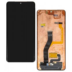 Дисплей для Samsung G998 Galaxy S21 Ultra 5G, чорний, без рамки, оригінал (переклеєне скло)