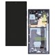 Дисплей для Samsung N985F Galaxy Note 20 Ultra, N986B Galaxy Note 20 Ultra 5G, черный, с рамкой, оригинал, service pack box, (GH82-23511A/GH82-23622A)