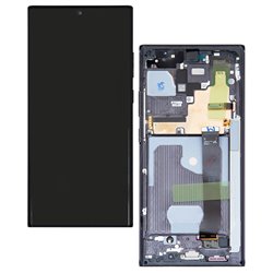 Дисплей для Samsung N985F Galaxy Note 20 Ultra, N986B Galaxy Note 20 Ultra 5G, черный, с рамкой, оригинал, service pack box, (GH82-23511A/GH82-23622A)