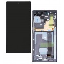 Дисплей для Samsung N985F Galaxy Note 20 Ultra, N986B Galaxy Note 20 Ultra 5G, черный, с рамкой, оригинал, service pack box, (GH82-23511A/GH82-23622A)