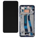 Дисплей Xiaomi Mi 11 Lite 5G NE, синий, с рамкой, оригинал (PRC)