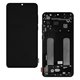 Дисплей для Xiaomi Mi 9 Lite, Mi CC9, чорний, з рамкою, оригінал (переклеєне скло), M1904F3BG