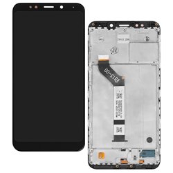 Дисплей для Xiaomi Redmi 5 Plus, черный, с рамкой, China quality, In-Cell