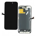 Дисплей для Apple iPhone 14 Pro Max, чёрный, с рамкой, High Quality, 120Hz GXQC-OLED SOFT Service Pack (без ошибки)