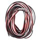 Сервокабель 3x22AWG 0.33 мм², 1 м, плоский, белый/красный/чёрный