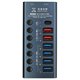 Зарядная станция Mega-Idea K367H (2 USB 2.4A, 1 Type-C PD, мультиадаптер хаб 4 USB 3.0)