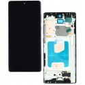 Дисплей для Samsung N980F Galaxy Note 20 / N981 Galaxy Note 20 5G, сірий, з сенсорним екраном, з рамкою, China Quality (TFT)