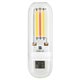 Мини USB LED-лампа с 3 светодиодными нитями, прозрачный корпус, тёплый свет