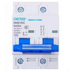 Автоматический выключатель постоянного тока CHCYZO RKB1/DC B250A, 2P, 12В-125В, 250А