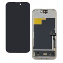 Дисплей для Apple iPhone 15 Pro, чорний, з рамкою, High Quality, без помилки, (OLED), DD-OLED OEM soft, 120Hz, Diagnosable