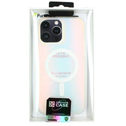 Чехол для Apple iPhone 14 Pro Max TPU+PC IMD Gradient MagSafe, прозрачный
