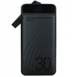 Power Bank Hoco J123B 30000 мАч, 3USB/2Type-C, 22.5W + PD 20W, с дисплеем, черный