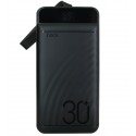 Power Bank Hoco J123B 30000 мАч, 3USB/2Type-C, 22.5W + PD 20W, с дисплеем, черный