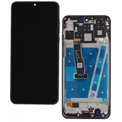 Дисплей для Huawei P30 Lite, черный, с тачскрином, с рамкой, High quality