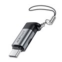Переходник AceFast J19 Lightning на Type-C (F), черный