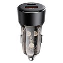 Автомобильное зарядное устройство AceFast B12 USB+Type-C 60Вт, черное
