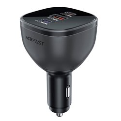 Автомобильное зарядное устройство AceFast B14 USB+2Type-C 165Вт, черное