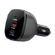 Автомобільний зарядний пристрій AceFast B14 USB+2Type-C 165Вт, чорний