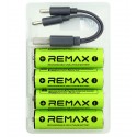 Аккумуляторная батарейка AA REMAX New Energy 3071 мВт ч Type-C, 4 шт