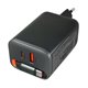 Зарядний пристрій AceFast GaN A111 2Type-C/1USB 67W з кабелем, чорний