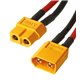 Перехідник з кабелем XT60 тато - XT60 мама 30 см 14AWG