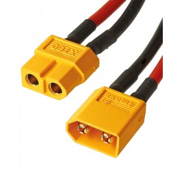 Переходник с кабелем XT60 папа - XT60 мама 30 см 14AWG
