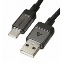 Кабель Type-C - USB AceFast C12-04 1.2м, чорний
