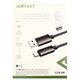 Кабель Type-C - USB AceFast C19-04 1.2м, черный