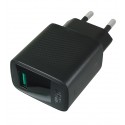 Зарядний пристрій AceFast GaN A90 1USB QC18W, чорний