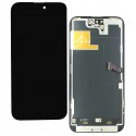 Дисплей для Apple iPhone 14 Pro Max, чёрный, с рамкой, Original FOG, 120Hz