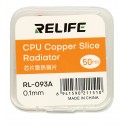 Термопрокладка RELIFE RL-093A, медная, 0,1 мм, 14 мм, 12,45 мм, 50 шт