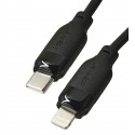 Кабель Type-C - Lightning AceFast C16-01, черный