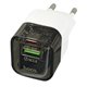 Зарядний пристрій Hoco C131A Platinum 1USB+1Type-C PD30W, чорний