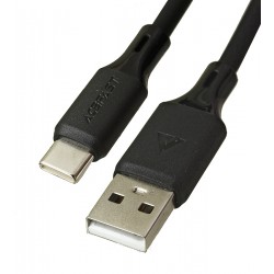 Кабель Type-C - USB AceFast C17-04 1.2м 3А, черный