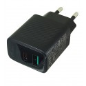Зарядний пристрій AceFast GaN A78 1Type-C/1USB 20W, чорний