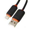 Кабель Lightning - USB XO NB302 100см 3А, чорний