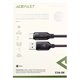 Кабель Type-C - USB AceFast C16-04 1.2м, черный