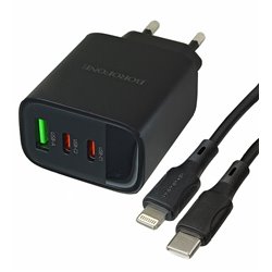 Зарядное устройство Borofone BA98A PD30W + кабель Type-C - Lightning, черное
