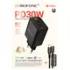 Зарядний пристрій Borofone BA98A PD30W + кабель Type-C - Lightning, чорний