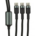 Кабель Type-C - 2xType-C AceFast C22-02 1.2м 100Вт, черный
