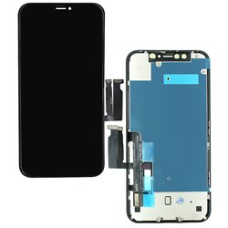 Дисплей для Apple iPhone XR, чёрный, с рамкой, Original FOG, 60Hz