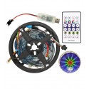Світлодіодна стрічка LED зірка, RGB, 5V, IP20, 20 смуг по 0,5м (5м), Bluetooth + пульт дистанційного керування